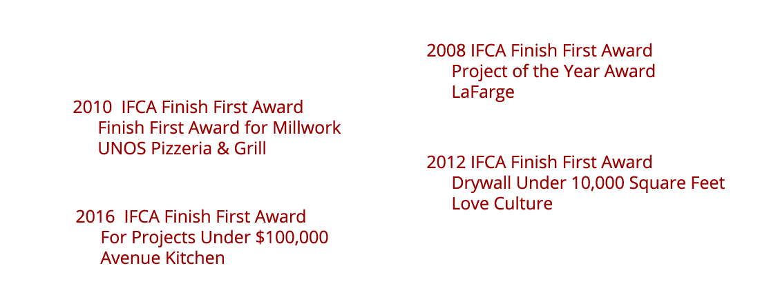 All Walls & Ceilings- Awards
