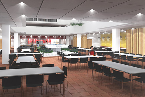 All Walls & Ceilings - Dining Halls